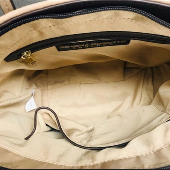 Sondra Roberts Woven Striped Tote,NWT-Boutique - Picture 4 of 7